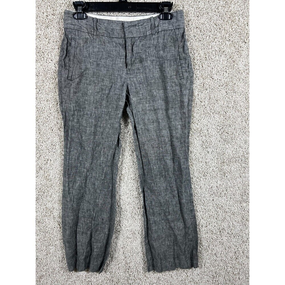 Banana Republic Trouser Dress Pants Womens Petite 4 Low Rise Zip